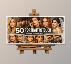 50 Portrait Retouch Lightroom Presets by FilterGrade