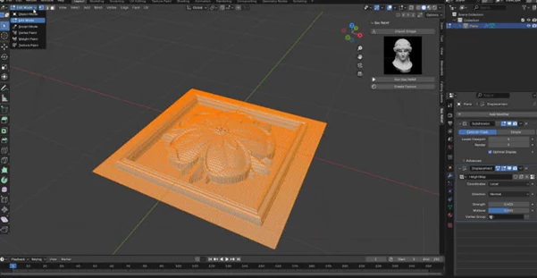 Bas-Relief Sculpt Add-On