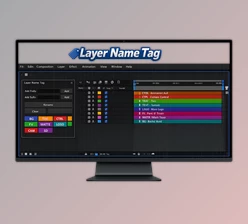 Layer Name Tag: Layer Auto-grid tool for Ae by Aescripts (v1.1.0)