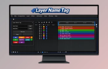 Layer Name Tag: Layer Auto-grid tool for Ae by <span class='badge badge-warning'>Aescripts</span> (v1.1.0)