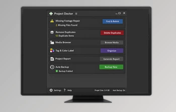 Project Doctor - After Effects Project Organizer Tool by <span class='badge badge-warning'>Aescripts</span> (v1.0)