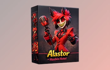 Alastor – Hazbin Hotel for <span class='badge badge-warning'>Blender</span> by <span class='badge badge-warning'>Gumroad</span>