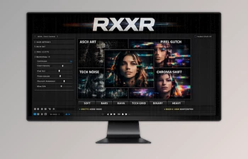 RXXR: pixel-based techno-glitch effects in Ae by <span class='badge badge-warning'>Aescripts</span> (v1.0.5 for Win, Mac)