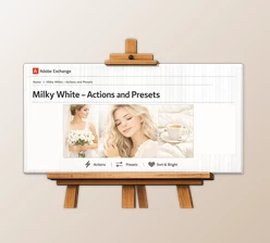 Milky White - Actions and Presets by Hydrozi (Adobe Exchange)