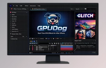 GPUDog - Live GPU Shader <span class='badge badge-warning'>Effects</span> For Ae by <span class='badge badge-warning'>Aescripts</span> (v1.3.0 for Win, Mac)