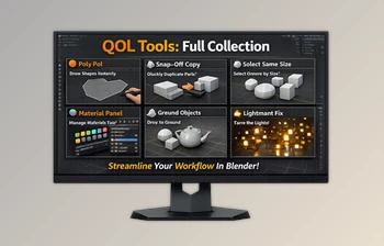 Qol <span class='badge badge-warning'>Tools</span> - Blender Addon by Superhivemarket (v5.1.0 Full Collection)