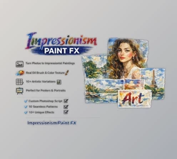 Impressionism Paint FX: Photoshop Plugin by Artstation