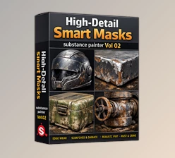 High-Detail Smart Masks Vol 02 by Artstation (Substance Painter)