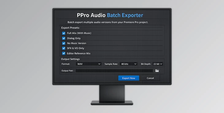PPro Audio Batch Exporter