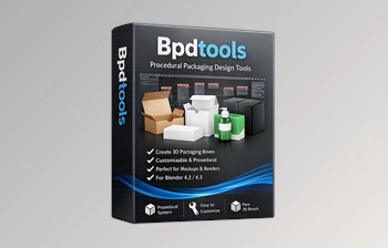 BPDTools - Procedural Packaging Design <span class='badge badge-warning'>Tools</span> for Blender by Superhivemarket (V1+V2)