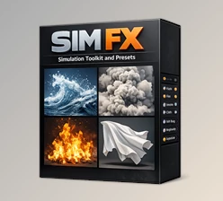 SIM FX Simulation Toolkit and Presets - Blender Addon by Superhivemarket