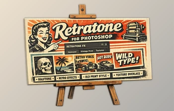 Retratone for <span class='badge badge-warning'>Photoshop</span> by Texturelabs (v1.0.5)
