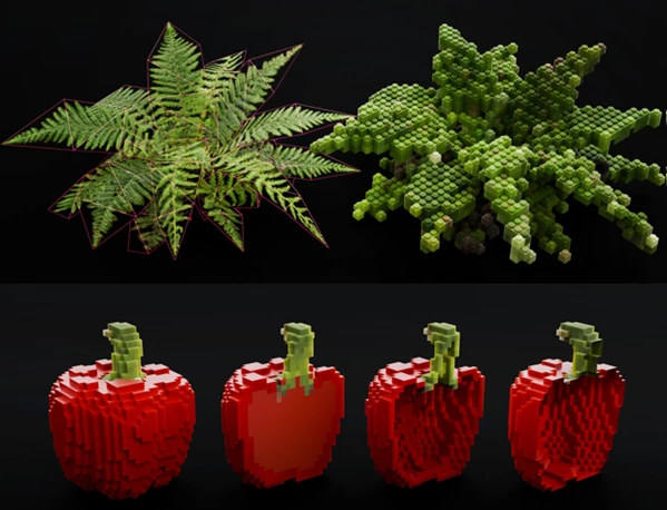 Mesh To Voxel Modifier by Superhivemarket