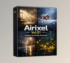 Airixel - Ambient Air Particle Generator for Blender by Superhivemarket (Vol.01)