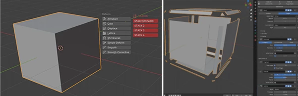 Old Modifier Menu