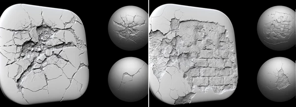 Cracks And Damages 4K Brushes and Alpha Pack