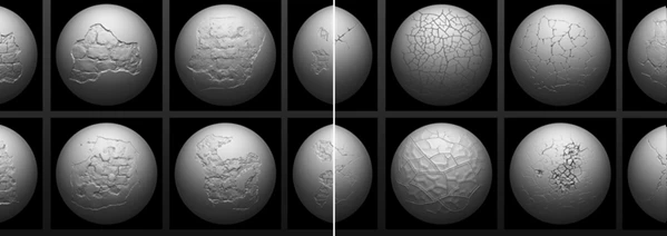 Cracks And Damages 4K Brushes and Alpha Pack