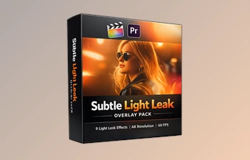 Subtle Light Leak Overlay Pack by FCPX Full Access