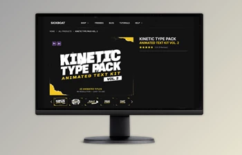 KINETIC TYPE <span class='badge badge-warning'>PACK</span> - ANIMATED TEXT KIT by Sickboat (VOL. <span class='badge badge-warning'>2</span>)