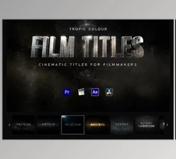 FILM TITLES by Tropic Colour (VOL. 1)
