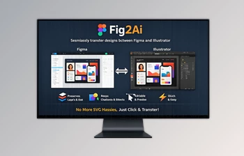 Fig2Ai - Illustrator and Figma Converter by Aescripts  (v1.0 for <span class='badge badge-warning'>Win</span>, Mac)