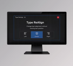 Type ReAlign - Ae Plugin by Aescripts (v1.0.1 for Win, Mac)