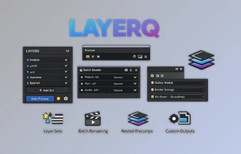 LAYERQ - Layer management tool for Ae by <span class='badge badge-warning'>Aescripts</span> (v1.0 for <span class='badge badge-warning'>Win</span>, <span class='badge badge-warning'>Mac</span>)