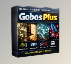 Gobos Plus - Procedural & 4K Gobos For Cycles & Eevee for Blender by Superhivemarket (v2.1)