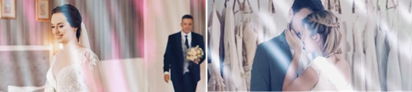 Wedding Light Rays Transitions