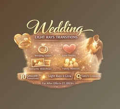 Wedding Light Rays Transitions for Ae by vcgmotion (Videohive 63988672)