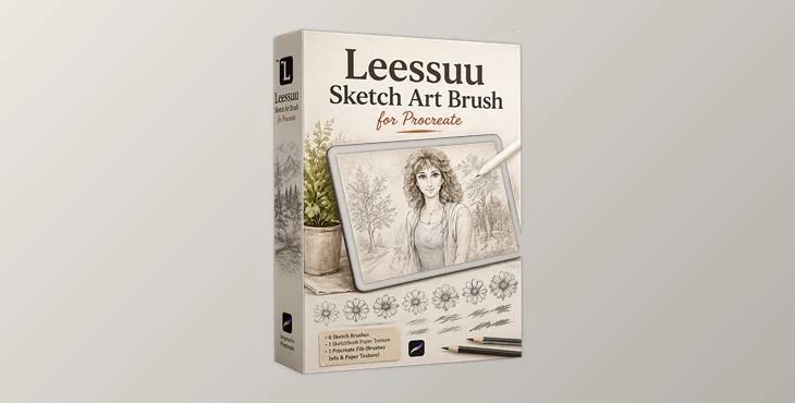 Leessuu Sketch Art Brush for Procreate