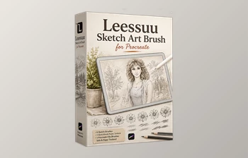 Sketch Art Brush for <span class='badge badge-warning'>Procreate</span> by Leessuu