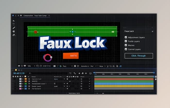 Faux Lock: After Effects Plugin by Aescripts (v1.0.1 for <span class='badge badge-warning'>Win</span>, Mac)