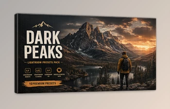 Dark Peaks - Lightroom <span class='badge badge-warning'>Preset</span> <span class='badge badge-warning'>Pack</span> by Woodland