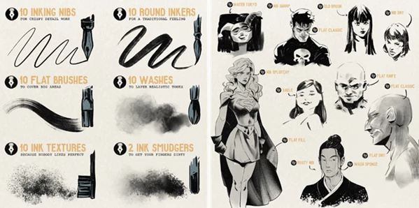 LP Inking Brushes