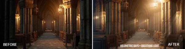 Cinematic Volumetric Light Rays & Atmospheric Effects Toolkit