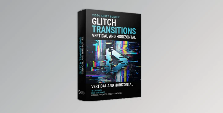 Glitch Transitions Vertical And Horizontal