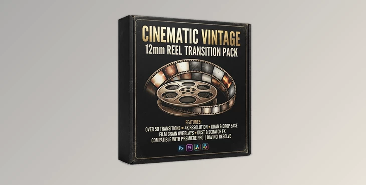 Cinematic Vintage 12mm Reel Transition Pack