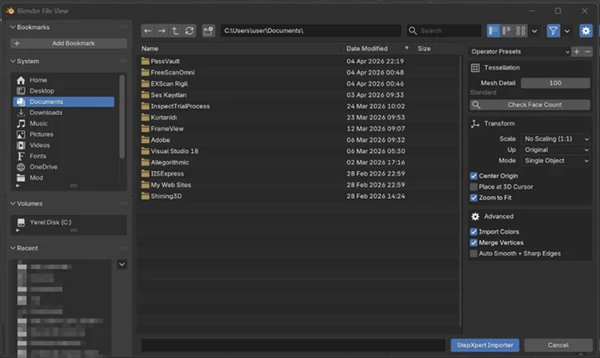 StepXpert Importer