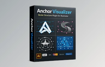 Anchor Visualizer - Bezier Structure <span class='badge badge-warning'>Plugin</span> for Illustrator by Gumroad