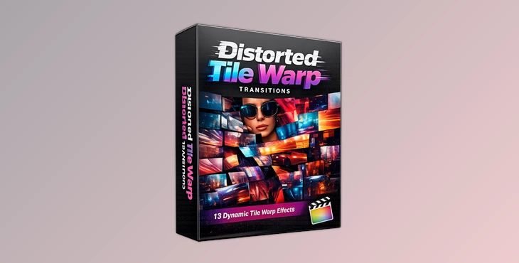 Distorted Tile Warp Transitions
