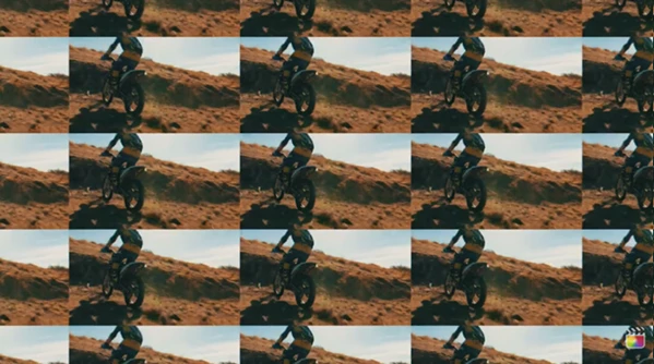Distorted Tile Warp Transitions