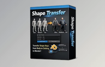 Shape Transfer - <span class='badge badge-warning'>Blender</span> Addon by Gumroad (v0.2.9)