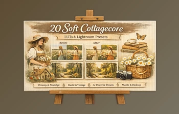 <span class='badge badge-warning'>20</span> Soft Cottagecore <span class='badge badge-warning'>Lightroom</span> <span class='badge badge-warning'>Presets</span> and LUTs by Sparklestock (on Artstation)