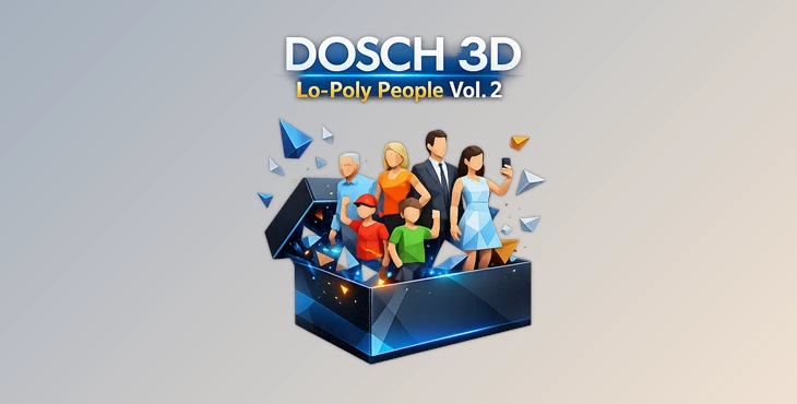 Dosch 3D Lo-Poly People