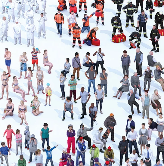 Dosch 3D Lo-Poly People