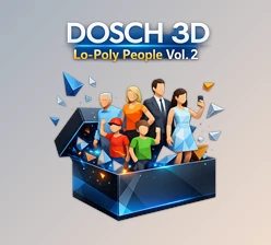 Dosch 3D Lo-Poly People (Vol. 2) - Kpack 1 for Blender by DOSCH DESIGN