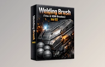 Welding Brush - <span class='badge badge-warning'>Trim</span> & VDM Brushes by Artstation (Vol 02)
