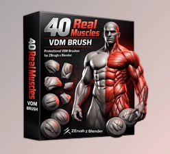 40 Real Muscles VDM Brush by Artstation