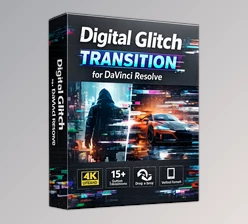 Digital Glitch Transition For DaVinci Resolve by Videohive (64148256)